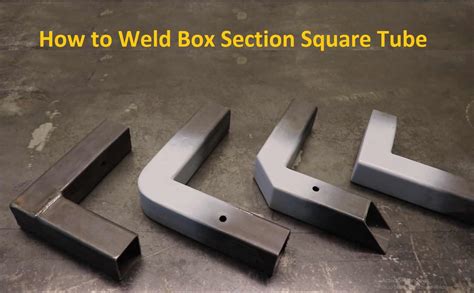 mig welding steel box section|how to weld box corners.